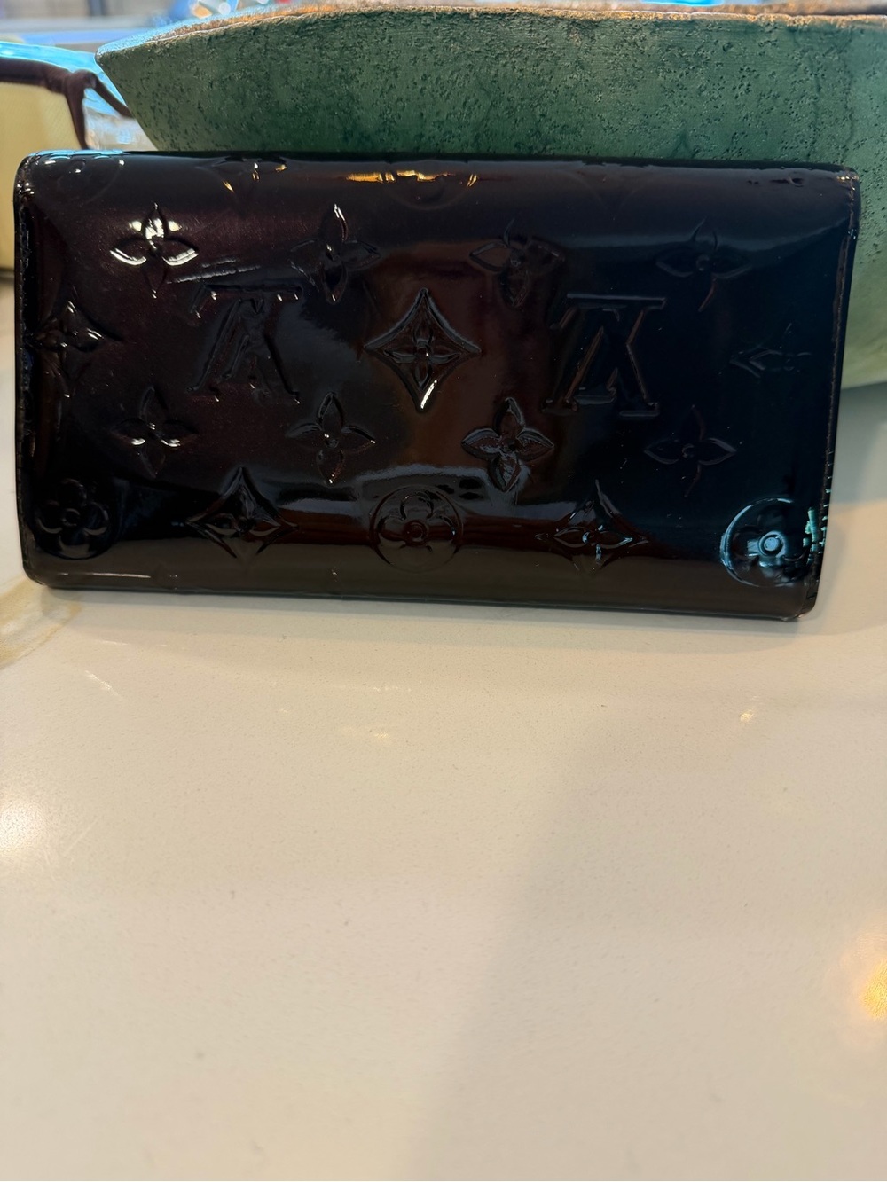 Louis Vuitton Vernis Patent Leather Wallet - Deep Black Gloss